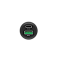 Pikkukuva 3 / 4: UNITEK Tulostuslaitteen autolaturi 2-porttinen - USB-C PD ja USB QC3.0 38W