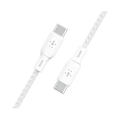 Miniatyrbillede 4 af 5: 100w USB-C til USB-C flettet kabel 3M Hvid