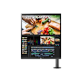Miniatyrbillede 2 af 4: SKÆRM LG 28" Sort 28MQ780-B 16:9 Nano IPS LED QHD 2560x2880 300cd/m2 2xHDMI DP USB-C 2xUSB 3.0 Justerbar ergonomisk stander