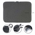 Miniatyrbillede 2 af 3: Laptop sleeve - Tucano - Second Skin Melange - 14 inches - Black - Mixed protection sort