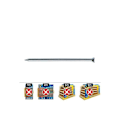 Miniatyrbillede 1 af 2: Pointe - Celo - CP 3.4 x 40 mm - Lot de 100 - Zink - Hvid