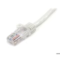 Miniatyrbillede 2 af 3: STARTECH 1m Hookless Cat5e UTP netværkskabel - M/M - Hvid