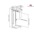 Miniatyrbillede 4 af 4: Støtte til centralenhed under skrivebord maksimal belastning 10 kg Maclean MC-713