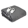 Miniatyrbillede 1 af 6: El-værme tæppe 150 x 160 cm, 8 effekttrin, timer, vaskbart Camry CR 7417 120W Grey 32489