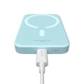Miniatyrbild 4 av 6: Extern batteri Typ-C Typ-C, trådlös laddning, 20 W, 6000 mAh + Typ-C kabel, 30 cm - Baseus Mini Air (P10059002313-00) - Blå