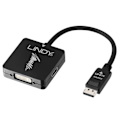 Miniatyrbillede 2 af 2: Videoadapter - LINDY - DisplayPort 1.2 til HDMI/DVI/VGA - 4K UHD 30Hz - Lyd understøttet