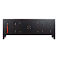 Miniatyrbillede 2 af 4: TV-møbel Thyann Fir Wood MDF (130 x 24 x 51 cm)