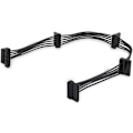 Miniatyrbillede 2 af 3: SATA strømfordeler kabel - STARTECH - PYO4SATA - Sort - 4 SATA strømstik