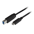 Pikkukuva 2 / 4: USB-C-kaapeli USB-B:hen - STARTECH - 2 m - USB 3.0 - Uros/Uros - Musta