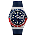 Miniatyrbillede 3 af 4: Montre - Timex - TW2V32100 - Quartz - Analog - Silikone Blå 21 cm Blå