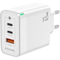 Miniatyrbillede 2 af 2: AISENS GAN Oplader 65W 2XUSB-C PD3 0 QC4 0 1XUSB-A QC3 0 Hvid Vit