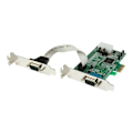 Pikkukuva 1 / 2: Matalaprofiilinen PCI Express -kortti kahdella RS232-sarjaportilla - STARTECH - UART 16550 - PC