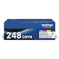 Miniatyrbild 1 av 4: Standard Toner Pack - BROTHER - TN248VAL - Cyan Magenta Gul Svart - 4x1000 sidor