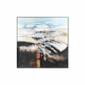 Miniatyrbild 1 av 4: modern abstrakt ram (155 x 5 x 155 cm)