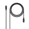 Pikkukuva 1 / 3: USB-C 3.1 -kaapeli NANOCABLE 10.01.4101 Musta (1 M) - - - NANOCABLE