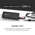 Miniatyrbillede 2 af 6: Ekstern SSD - Silicon Power - PX10 512GB - Sort - USB 3.2 Gen 2 - Kompatibel med PC, Mac, PlayStation, Xbox