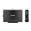 Miniatyrbillede 2 af 4: Hardcase til harddisk - TooQ - TQE-3531B - 3,5" - USB 3.0 - Aluminium - Sort
