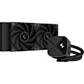 Miniatyrbillede 1 af 3: DEEPCOOL - LS520S Zero Dark - Vandkøling AIO CPU - 2x120mm - Sort