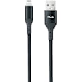 Miniatyrbillede 2 af 2: Nanokabel 10.10.0401-COBK - USB 2.0 kabler, kompatibel med Apple-enheder, mesh, sort, 1 meter