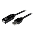 Miniatyrbillede 2 af 2: Aktivt USB 2.0 forlængerkabel - STARTECH - 5 m - Sort