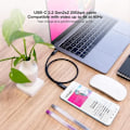 Miniatyrbillede 4 af 4: Nanocable Câble NANOCABLE USB 3.2 Gen2x2 USB-C-M-USB-C-M, Sort, 0,5 m, 20 Gbps 5A-100W 4K-60Hz