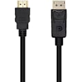 Miniatyrbillede 1 af 2: DISPLAYPORT til HDMI konverter kabel - AISENS - A125-0461 - Sort - 5,0 m