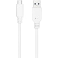 Miniatyrbillede 2 af 2: USB kabel - NANO KABEL - 10.01.4002-W - USB 3.1 Gen2 10 Gbps - USB-C han til USB-A han - 2 m