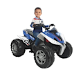 Pikkukuva 2 / 2: Rageboys 12V quad akkuauto 118 cm sininen/valkoinen - INJUSA - Unisex - Ulkoilu - Sähköinen Blå