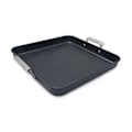 Miniatyrbillede 2 af 3: Grill firkantet - Valira - Aire - Aluminium støbt - 28 x 28 cm - Non-stick multilag sort