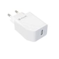 Miniatyrbillede 1 af 3: 1 USB 2.4A sektoroplader (12W) - MUVIT - TIL SKIFTE - Hvid - Smartphones og tablets Vit