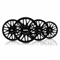 Miniatyrbillede 2 af 6: Hjulkapsel - Rom - 14 tommer - Sort - Sporty design - Slagfast ABS