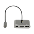 Miniatyrbillede 3 af 5: StarTech.com - CDP2HDUACP2 - USB-C Multiport Adapter, USB-C til HDMI 4K, USB 3.0 Hub, Docking Station