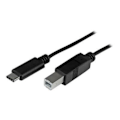 Pikkukuva 1 / 2: STARTECH USB 2.0 USB-C - USB-B -kaapeli 1 m - USB C - B -johto - uros / uros - musta
