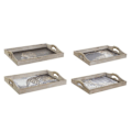 Miniatyrbillede 1 af 3: Bakke - serveringsfad Dkd boligindretning Brand Bakke (2 stk) (40 x 30 x 6 cm) (Reference: S3017363)