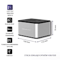 Pikkukuva 3 / 4: Qoltec Telakointiasema 2xHDD/SSD, USB 3.0 - 5901878503165