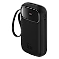 Miniatyrbild 4 av 6: Baseus - Extern batteri Qpow Pro+ (P10055003113-00) - Lightning, 2x Type-C, USB, 22,5W, 10000mAh, Type-C kabel, 30cm - Svart