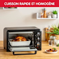 Pikkukuva 6 / 6: MOULINEX Optimo Sähköuuni, Vapaasti seisova, 19 L, Kompakti, konvektiolämmitys, 6 tilaa, Termostaatti 240 °C, Ajastin OX444810 Svart