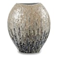 Pikkukuva 2 / 2: Koristemaljakko - Lahjakoristelu - Harmaa - 15 x 35 x 32 cm - Nykyaikainen tyyli - Moderni muotoilu Grå