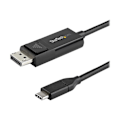 Pikkukuva 2 / 4: StarTech.com USB C - DisplayPort 1.2 4K 60 Hz -kaapeli, 1 m - Kaksisuuntainen DP-USB-C tai USB-C-DP-videosovitinkaapeli Rev