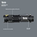 Pikkukuva 2 / 2: Taktinen taskulamppu - TM ELECTRON - XPE-Q5 - Erittäin kirkas LED - Vedenkestävä - Kantama 600 m Svart