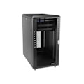 Miniatyrbillede 3 af 3: startch 18u server rack skab - inkluderer hjul nivelleringsfødder sort sort Sort