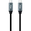 Miniatyrbillede 2 af 2: Nanokabel USB 3.2 Gen2x2 20Gbps 5A/100W 4K/60Hz USB-C/M-USB-C/M-kabel, grå/sort, 2 m