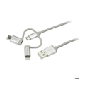Pikkukuva 3 / 4: Moniliitin USB-kaapeli - StarTech.com - LTCUB1MGR - 1 m - Lightning, USB-C, Micro USB