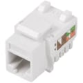 Miniatyrbillede 2 af 2: LANBERG Keystone Cat.6 UTP RJ45 90 graders kabel - hvid