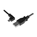 Pikkukuva 2 / 4: Micro USB -lataus- ja synkronointikaapeli - STARTECH.COM - Vasen kulmaliitin - 0,25 mm² - 1 m