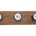 Miniatyrbillede 2 af 4: Keramisk knagerække - Ikke specificeret - 6 kroge - L66cm - Brun - Moderne - Design kastanj