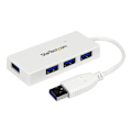 Pikkukuva 1 / 6: USB 3.0 Hub - StarTech - ST4300MINU3W - 4 porttia - Integroitu kaapeli - Valkoinen