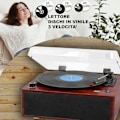Pikkukuva 2 / 5: Kääntölevysoitin - TREVI - TT 1030 BT - Elegantti puu - Langaton audio-input/output - 33/45/78 kierrosta trä