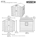 Miniatyrbillede 4 af 4: ABRI DE JARDIN HDPE LIFETIME 2,13 x 2,13 m / 4,54m²