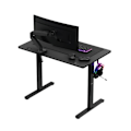 Miniatyrbillede 4 af 4: Bureau Assis Debout HUZARO HERO 7.9 Sort, Elektrisk Skrivebord, Ergonomisk, PC Gaming, IT, 2xKroge, Gaming Skrivebord svart